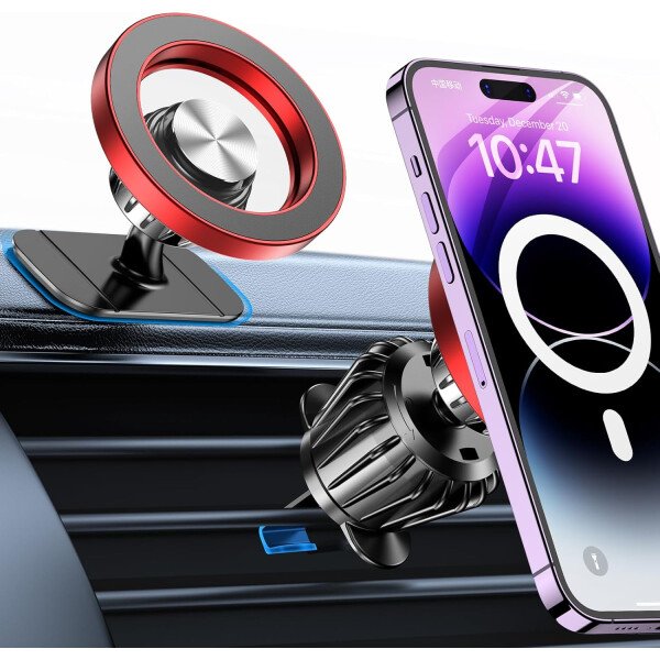 Kaistyle Soporte de coche Magsafe con 20 imanes fuertes: soporte magnético para teléfono de coche, soporte de montaje en tablero360°Soportes de teléfono celular para tu automóvil, accesorios para - Image 25