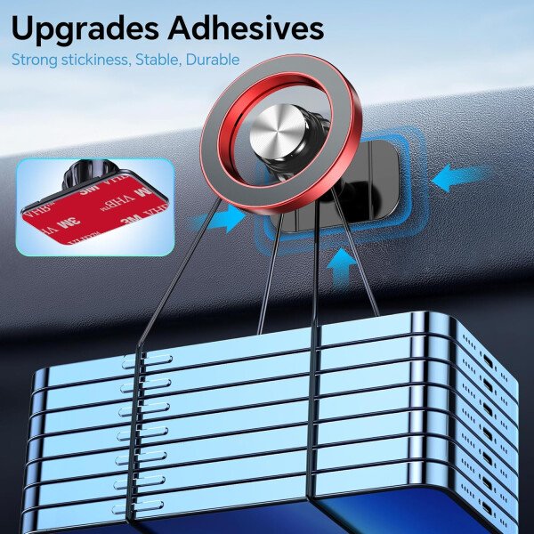 Kaistyle Soporte de coche Magsafe con 20 imanes fuertes: soporte magnético para teléfono de coche, soporte de montaje en tablero360°Soportes de teléfono celular para tu automóvil, accesorios para - Image 28