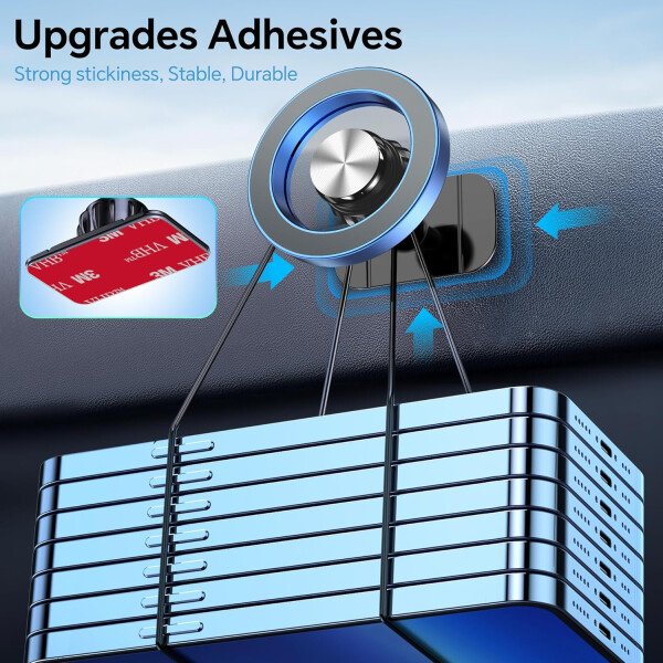 Kaistyle Soporte de coche Magsafe con 20 imanes fuertes: soporte magnético para teléfono de coche, soporte de montaje en tablero360°Soportes de teléfono celular para tu automóvil, accesorios para - Image 47