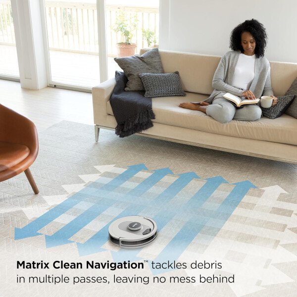 Shark AV753 ION Robot Aspiradora, sistema de tres cepillos, conexión Wifi, tiempo de funcionamiento de 120 minutos, funciona con Alexa, limpieza multisuperficie, gris - Image 11