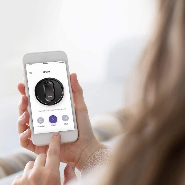 Shark AV753 ION Robot Aspiradora, sistema de tres cepillos, conexión Wifi, tiempo de funcionamiento de 120 minutos, funciona con Alexa, limpieza multisuperficie, gris - Image 21