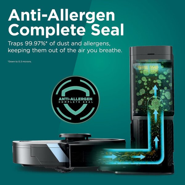 Shark AV753 ION Robot Aspiradora, sistema de tres cepillos, conexión Wifi, tiempo de funcionamiento de 120 minutos, funciona con Alexa, limpieza multisuperficie, gris - Image 31