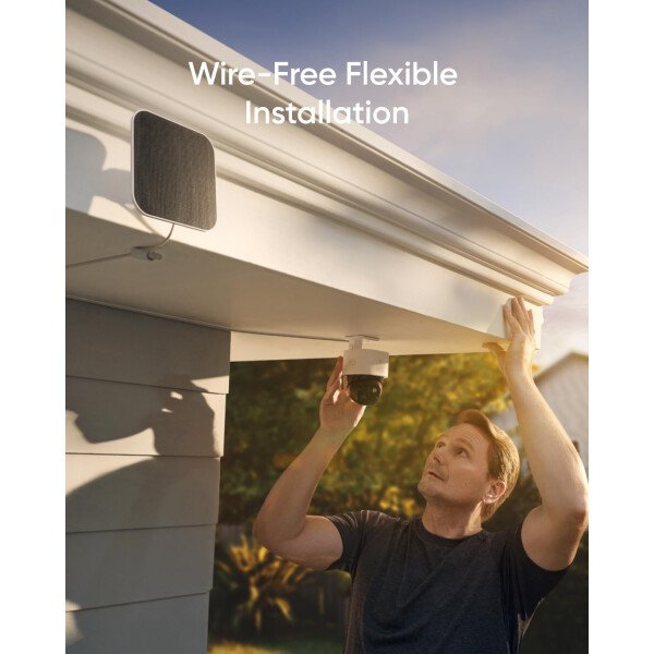 eufy Security SoloCam S340, cámaras de seguridad solares inalámbricas para exteriores, cámaras para seguridad del hogar, vigilancia panorámica e inclinación de 360°, sin puntos ciegos, Wi-Fi de 2.4 - Imagen 6
