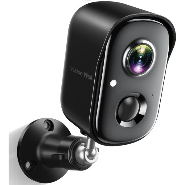 Cámaras de seguridad inalámbricas a batería para exteriores, 2K, detección de movimiento con IA, alarma con sirena y foco, con WiFi, visión nocturna, impermeable, audio bidireccional