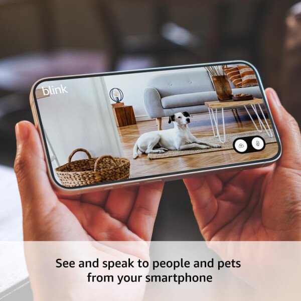 Blink Mini 2 (último modelo): Cámara de seguridad doméstica y para mascotas con video HD, visión nocturna en color, detección de movimiento, audio bidireccional y luz integrada - 1 cámara (blanca) - Imagen 14