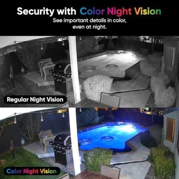 WYZE, Cam v4 - Cámara de seguridad inteligente 2.5K HD Wi-Fi para interiores y exteriores, luz activada por movimiento, visión nocturna a color, audio de 2 vías, funciona con Alexa y Google, blanco - Imagen 12