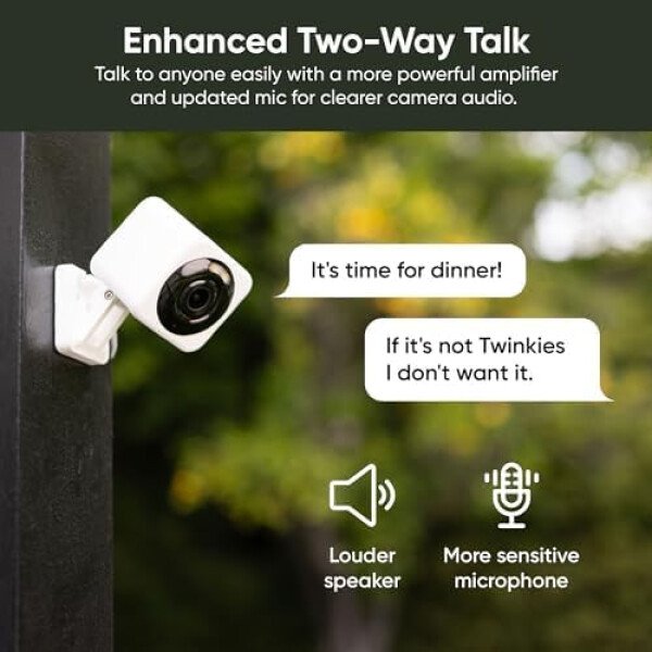 WYZE, Cam v4 - Cámara de seguridad inteligente 2.5K HD Wi-Fi para interiores y exteriores, luz activada por movimiento, visión nocturna a color, audio de 2 vías, funciona con Alexa y Google, blanco - Imagen 16