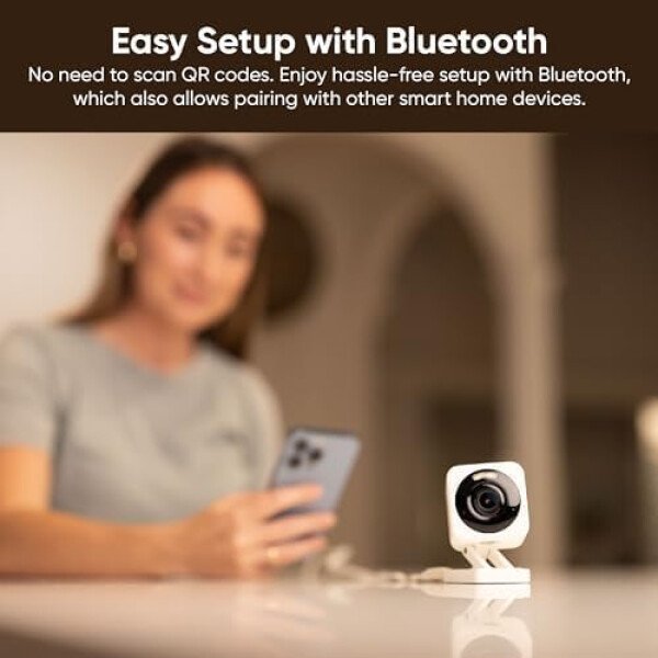WYZE, Cam v4 - Cámara de seguridad inteligente 2.5K HD Wi-Fi para interiores y exteriores, luz activada por movimiento, visión nocturna a color, audio de 2 vías, funciona con Alexa y Google, blanco - Imagen 18