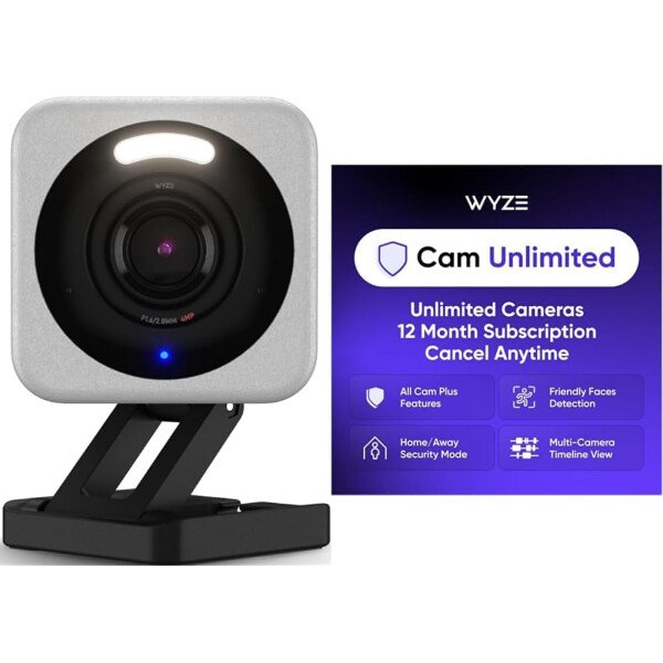 WYZE, Cam v4 - Cámara de seguridad inteligente 2.5K HD Wi-Fi para interiores y exteriores, luz activada por movimiento, visión nocturna a color, audio de 2 vías, funciona con Alexa y Google, blanco - Imagen 27
