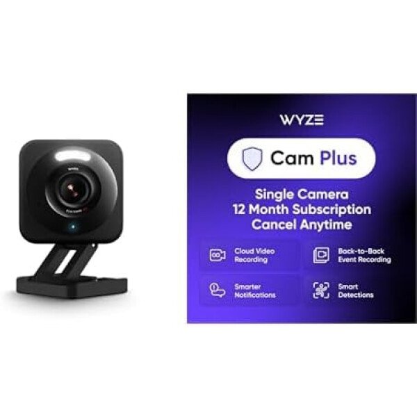 WYZE, Cam v4 - Cámara de seguridad inteligente 2.5K HD Wi-Fi para interiores y exteriores, luz activada por movimiento, visión nocturna a color, audio de 2 vías, funciona con Alexa y Google, blanco - Imagen 39