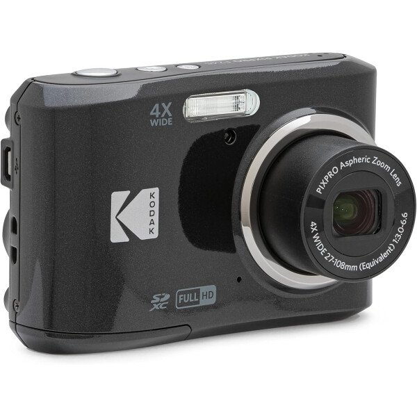 KODAK PIXPRO Friendly Zoom FZ45-BK - Cámara digital de 16 MP con zoom óptico 4X de 1.063 in de gran angular y pantalla LCD de 2.7 pulgadas (negro) - Imagen 4