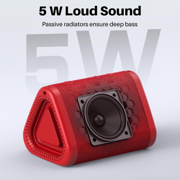 Bobtot Altavoz Bluetooth portátil inalámbrico, IPX7 pequeño altavoz de ducha impermeable, tiempo de reproducción de 15 horas, sonido fuerte y estéreo con graves, emparejamiento TWS para fiesta - Imagen 10