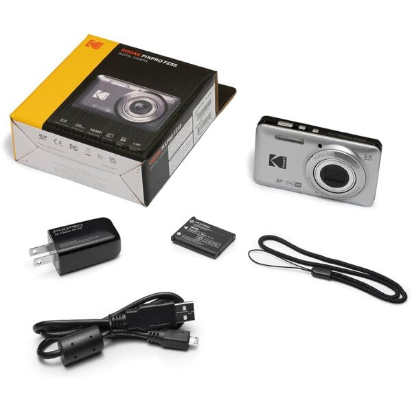 KODAK PIXPRO FZ55-RD Cámara digital de 16MP Zoom óptico 5X 1.102 in Gran angular 1080P Video Full HD 2.7" Cámara LCD Vlogging (rojo) El embalaje puede variar - Imagen 9
