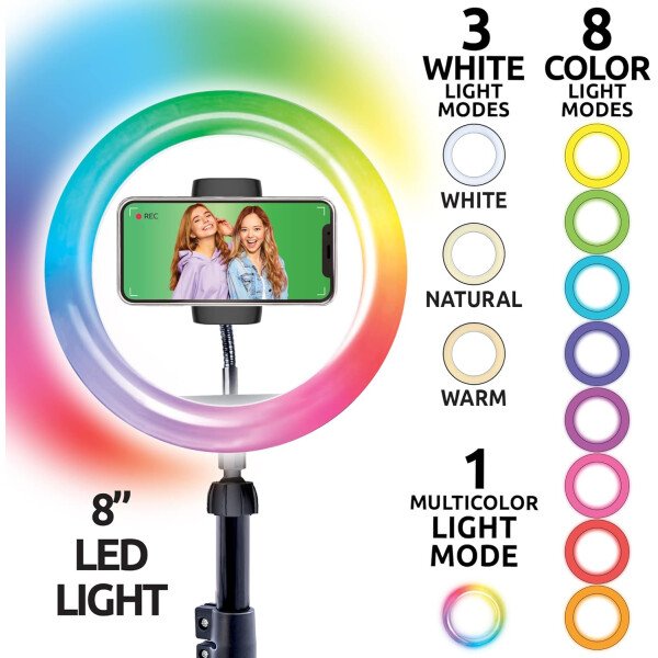 Canal Toys Nuevo kit de podcast y vlogging de Studio Creator: graba tus propios podcasts y vlogs como tus influencers favoritos! Trípode plegable, luz LED y micrófono. A partir de 8 años - Imagen 51