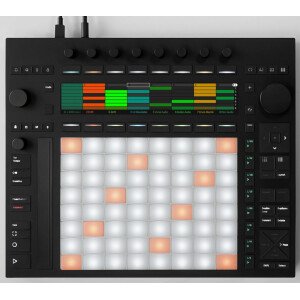 Estación de trabajo Push 3 Desktop Controller con 64 MPE pads e interfaz de audio