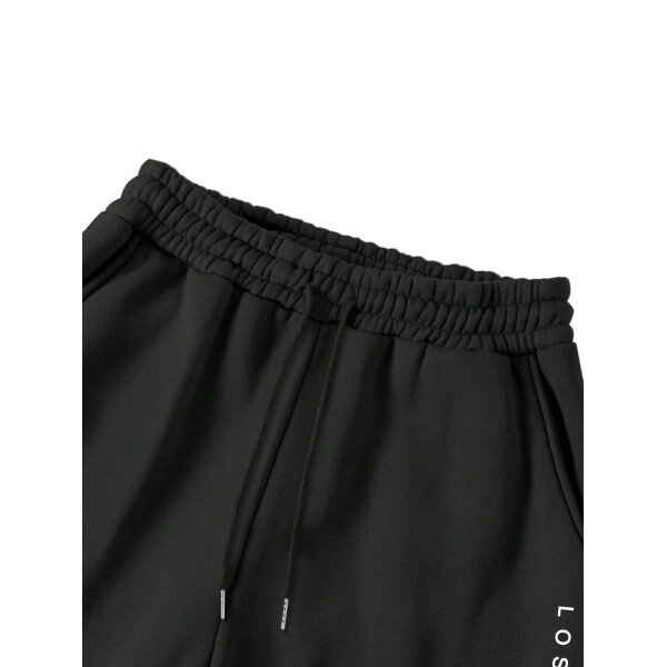 Manfinity Homme Conjunto De Sudadera Con Capucha Y Pantalón Deportivo De Hombre Con Estampado De Letras Y Corte Holgado - Image 54