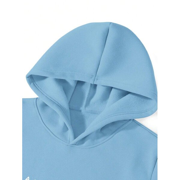 Manfinity Homme Conjunto De Sudadera Con Capucha Y Pantalón Deportivo De Hombre Con Estampado De Letras Y Corte Holgado - Image 60