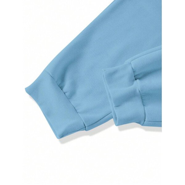 Manfinity Homme Conjunto De Sudadera Con Capucha Y Pantalón Deportivo De Hombre Con Estampado De Letras Y Corte Holgado - Image 63