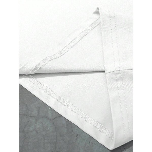 Manfinity Homme Conjunto de 2 piezas para hombres con camiseta de manga corta de cuello redondo con estampado de naipes y pantalones cortos con cordón en la cintura - Imagen 19