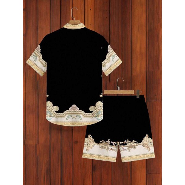 Manfinity Swimmode Conjunto de camisa y shorts de verano para hombre, moda adecuada para el verano - Image 27