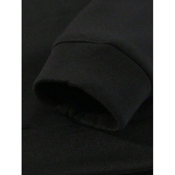 Set de 2 piezas Ropa urbana casual de hombre Y2K: sudadera con capucha y pantalón de chándal con estampado de letras, otoño - Imagen 5