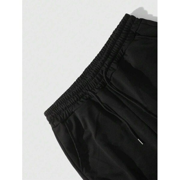 Set de 2 piezas Ropa urbana casual de hombre Y2K: sudadera con capucha y pantalón de chándal con estampado de letras, otoño - Imagen 9