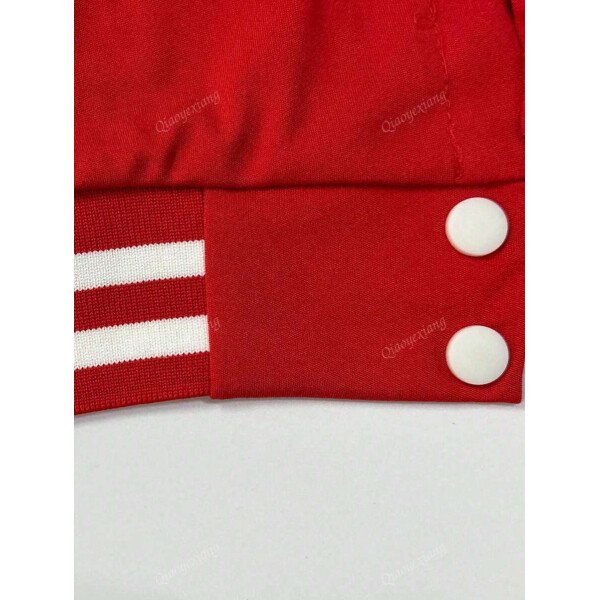 Conjunto de 2 piezas para mujer- Chaqueta deportiva de un solo pecho de unicolor y parte superior - Imagen 19