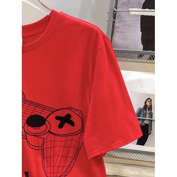 SHEIN Set de 2 piezas de camiseta con estampado gráfico de videojuegos y pantalones cortos casuales para adolescentes varones, conjunto de verano hecho de algodón - Image 19