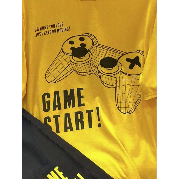 SHEIN Set de 2 piezas de camiseta con estampado gráfico de videojuegos y pantalones cortos casuales para adolescentes varones, conjunto de verano hecho de algodón - Image 35