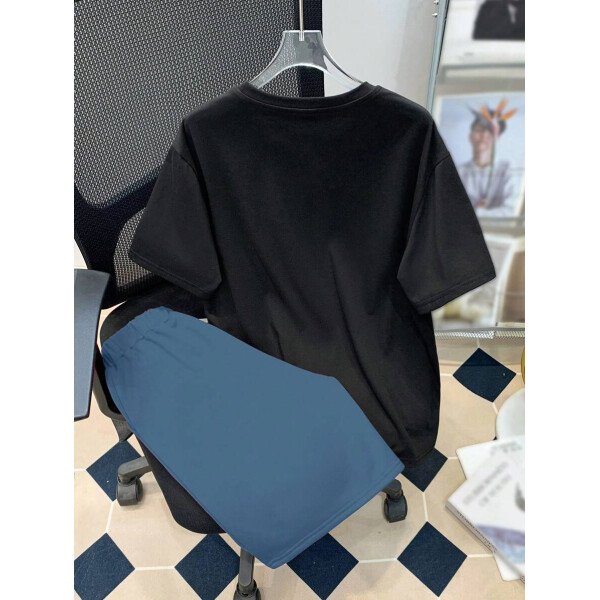 SHEIN Set de 2 piezas de camiseta con estampado gráfico de videojuegos y pantalones cortos casuales para adolescentes varones, conjunto de verano hecho de algodón - Image 37