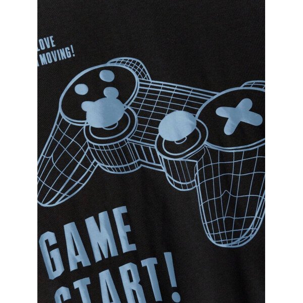 SHEIN Set de 2 piezas de camiseta con estampado gráfico de videojuegos y pantalones cortos casuales para adolescentes varones, conjunto de verano hecho de algodón - Image 41