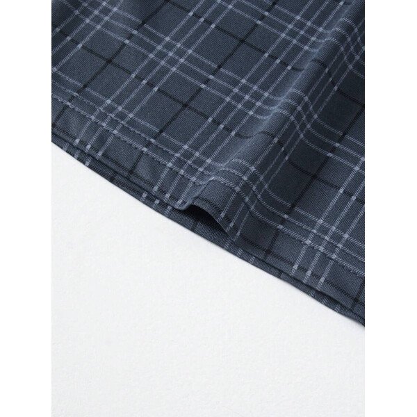 Conjunto de pijama ligero para hombre de 3 piezas, camisa de manga corta y pantalones cortos o pantalones, conjunto de ropa de dormir de verano a cuadros - Imagen 21