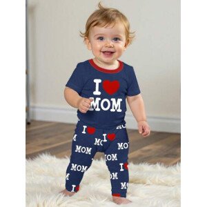 SHEIN Conjunto de ropa interior para el hogar de niño bebé con ajuste ceñido, camiseta de mangas cortas de cuello redondo y pantalones, estilo casual, para primavera/verano