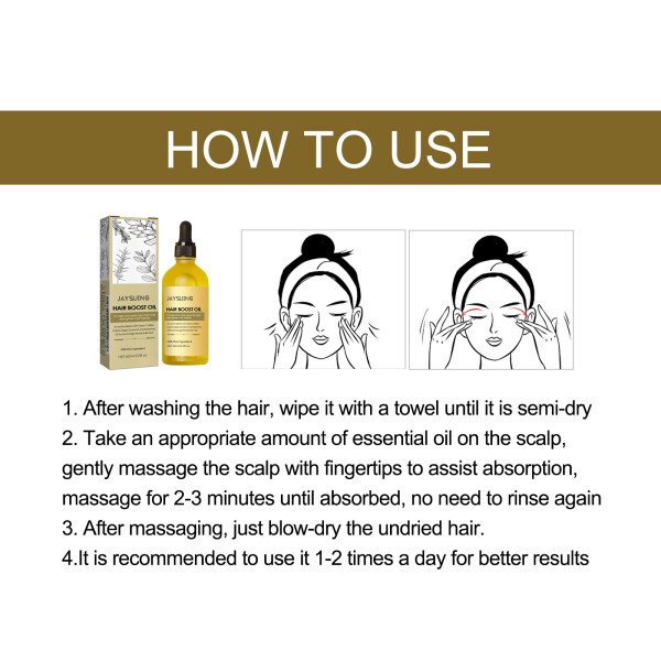Rosemary Hair Boost Oil Strengthen Thicken Smooth Hair Improve Frizz Prevent Baldness Nourishing Scalp Repair Dense Hair Serum - Imagen 6