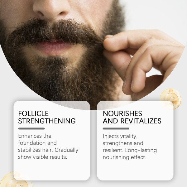 Beard Hair Growth Serum Anti Loss Prevent Baldness Moustache Enhancer Nourish Hair Follicle Repair Damaged Hair Care Product - Imagen 4