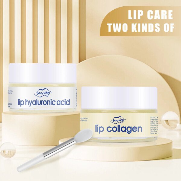 Hyaluronic Acid Collagen Sleep Lip Mask 20g Deep Hydration Lasting Moisturizing Exfoliation Day And Night Can Be Given As A Gift - Imagen 2