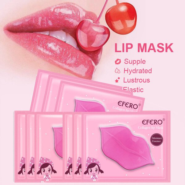 30PCS Collagen Crystal Lip Mask Gel Patches Moisturizing Hydrating Repair Lines Lips Plumper Pad Lip Care Enhancement Lip Mask - Imagen 2