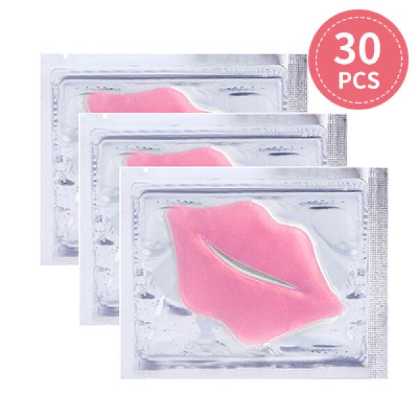 30PCS Collagen Crystal Lip Mask Gel Patches Moisturizing Hydrating Repair Lines Lips Plumper Pad Lip Care Enhancement Lip Mask - Imagen 7