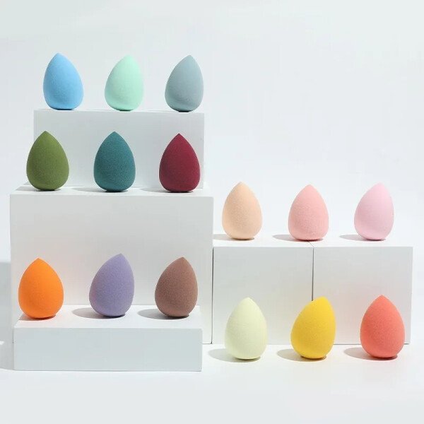 Gourd Cosmetic Sponge Wet and Dry Smear-Proof Makeup Sponge Puff Beauty Tool Super Soft Professional Makeup Tool for Women Girls - Imagen 2