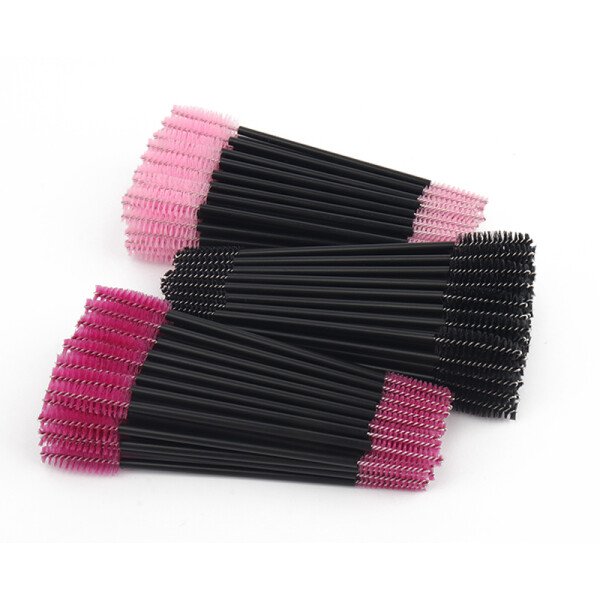 50pcs Double Head Eyelash Brush Lash Makeup Brushes Eyebrow Comb Lashes Lift Microbrush Spoolie Brushes Eyelashes Extension Tool - Imagen 5