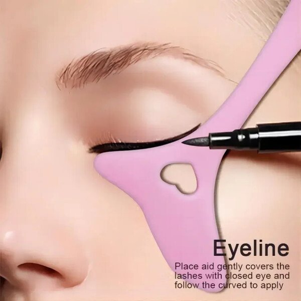 Drawing Silicone Eyeliner Cream Mask Tips Marscara Applicator Makeup Stencils Wing Makeup beauty Wearing Aid Face tool