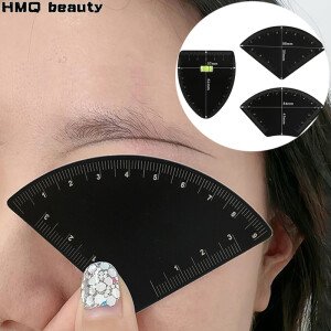 Stainless Steel Fast Drawing Eyebrow Design Ruler Microblading Mapping Tool for Shaping Permanent Makeup Tattoo Drawing Guide