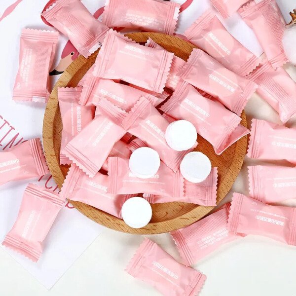 50/100pcs Compressed Towel Travel Outdoor Cotton Non-woven Towel Disposable Face Towel Tablet Cloth Wipes Tissue Makeup Cleaning - Imagen 8