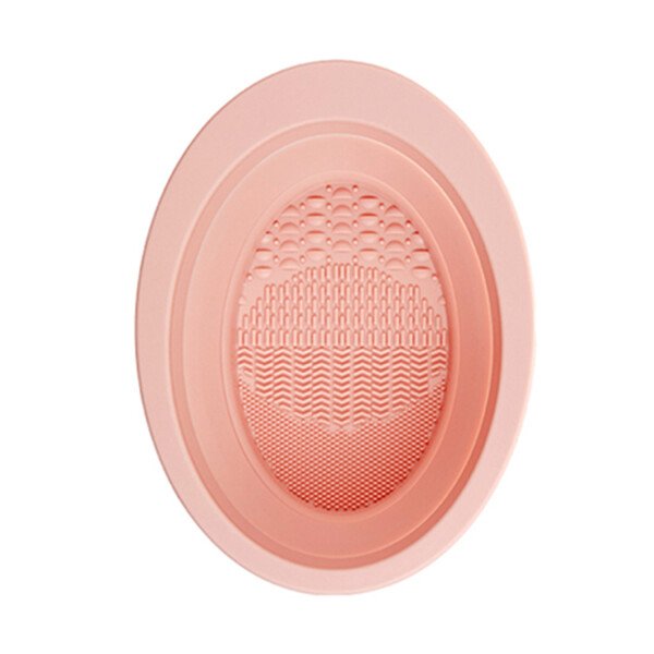 Makeup Brush Puff Cleaning Bowl Silica Gel Foldable Portable Beauty Egg Cleaning Tool For Women - Imagen 7