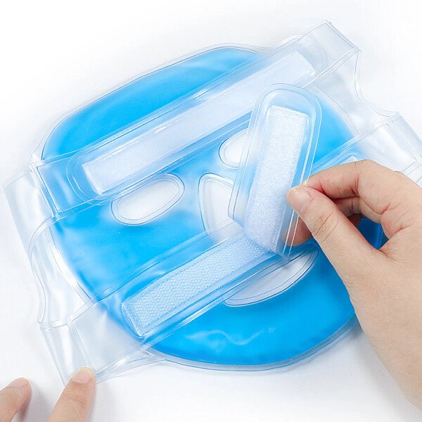 Face Cooling Mask Gel Eye Mask Ice Pack Cooling PVC Hot Cold Therapy Skin Care Tool Gel Face Mask Skin Firming Spa Sleep Mask - Imagen 4