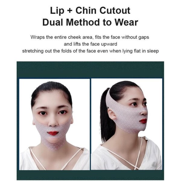 Chin Cheek Slimming Bandage V Line Shaper Lifting Mask Anti Wrinkle Face Strap Sleeping Beauty Tool Gentle Compression Design - Imagen 4