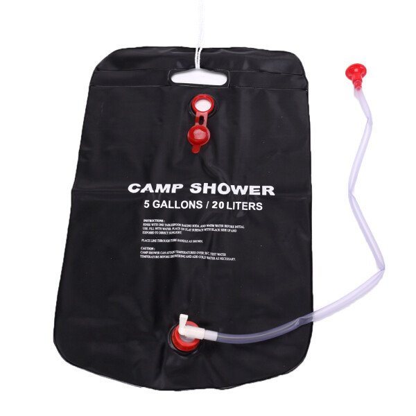 20L Portable Camping Shower Bag Outdoor Travel Hiking BBQ Cycling Beach Swimming Solar Heated Bathing Water Bag - Imagen 5