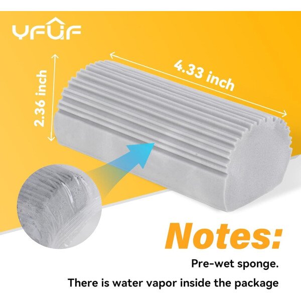 Esponja húmeda sacudidor, herramienta de limpieza, borrador mágico, para limpiar persianas, vidrio, rejillas de ventilación, barandillas, espejos, ranuras de ventana y grifos, Paquete de 2 - Imagen 37