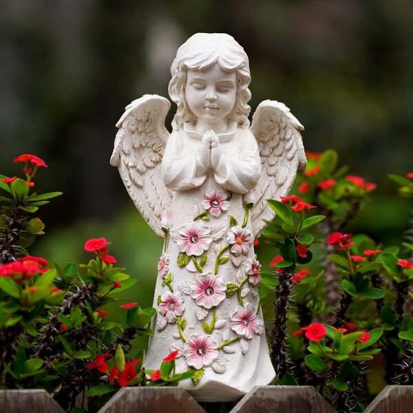 Nacome - Estatua de jardín solar con suculentas y 7 luces led, decoración de césped al aire libre, estatua de tortuga para patio, balcón, patio, adorno de césped, inauguración de la casa única (tortuga). - Imagen 36