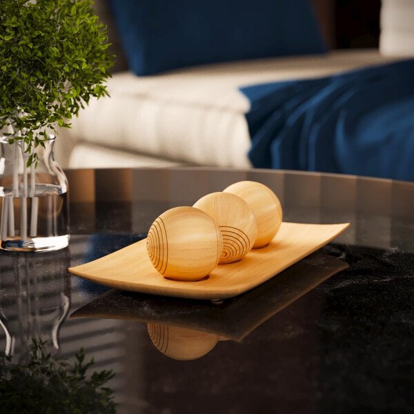 Creative Scents Juego de cuenco y orbe con aspecto de mármol negro, decoración de mesa auxiliar para sala de estar, decoración de mesa de centro de mesa para mesa de comedor, encimera de cocina, - Imagen 27